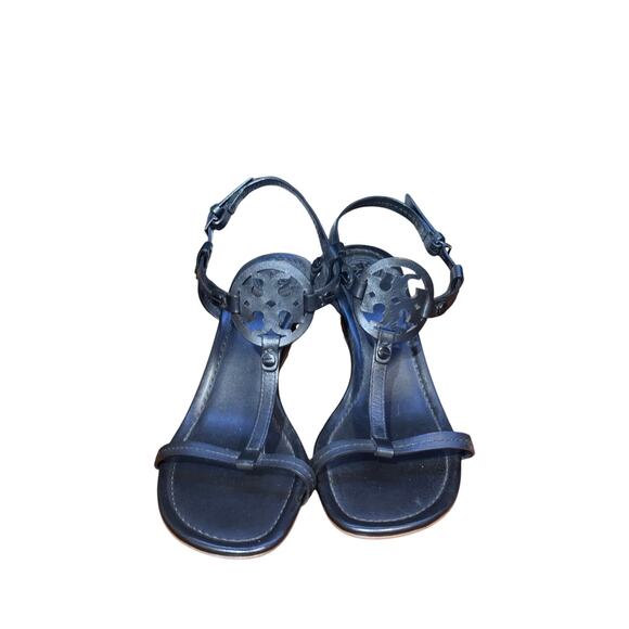 Tory Burch Miller Sandals Ankle Strap Wedge size 8 - Picture 1 of 8